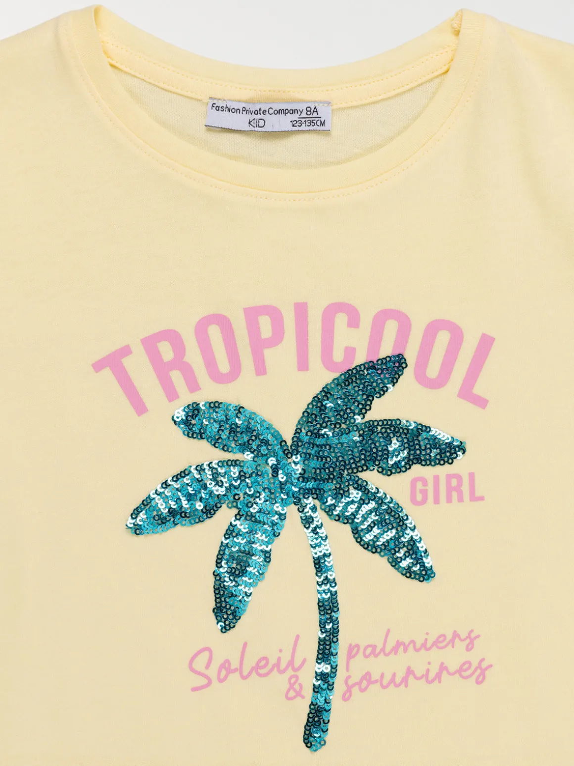 T-shirt tropicool palmier fille (3-12A)