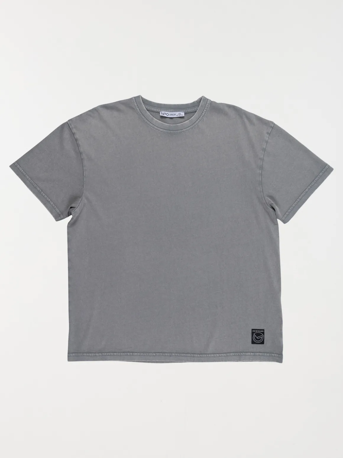 T-shirt uni gris orage garçon (XXS-M)
