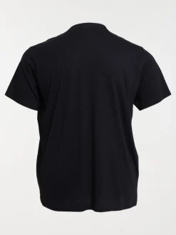 T-shirt uni noir grande taille homme