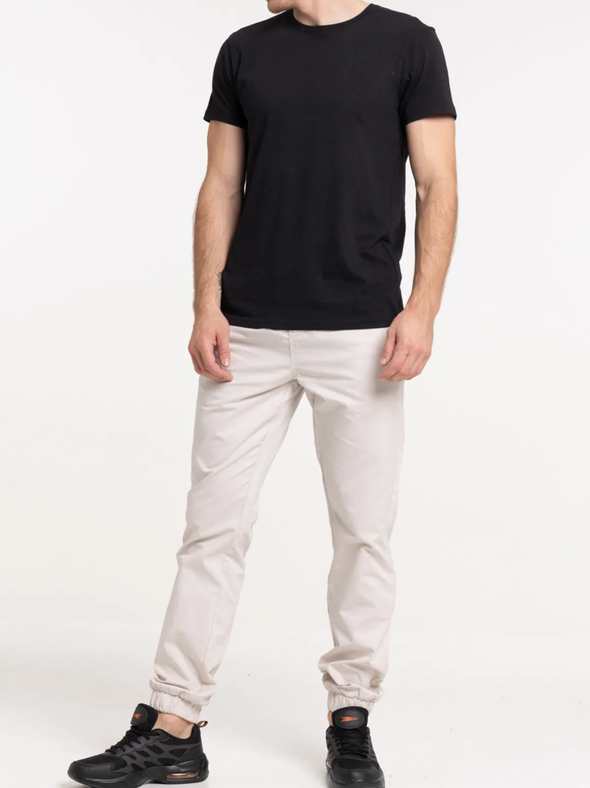 T-shirt uni noir homme