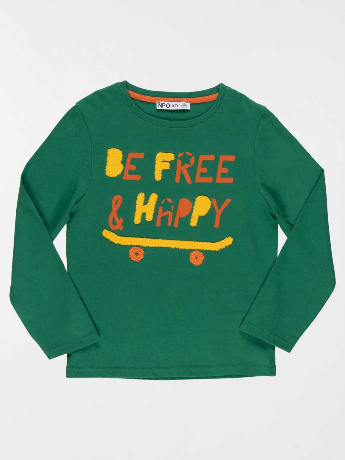 T-shirt vert sapin imprimé garçon (3-8A)