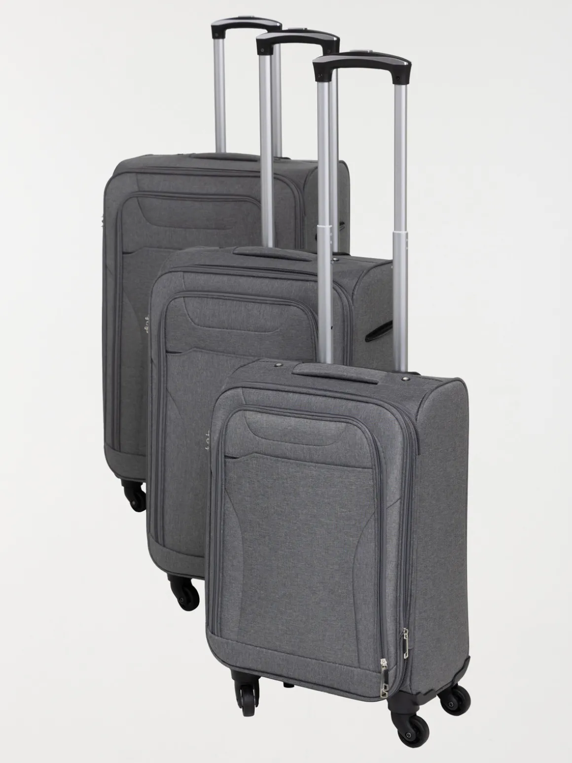 Valise souple 42x26x68 cm à roulettes