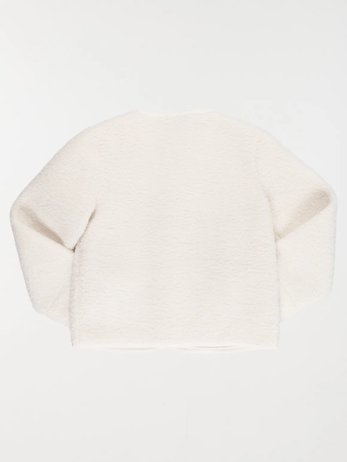 Veste boutonnée sherpa fille (3-12A)
