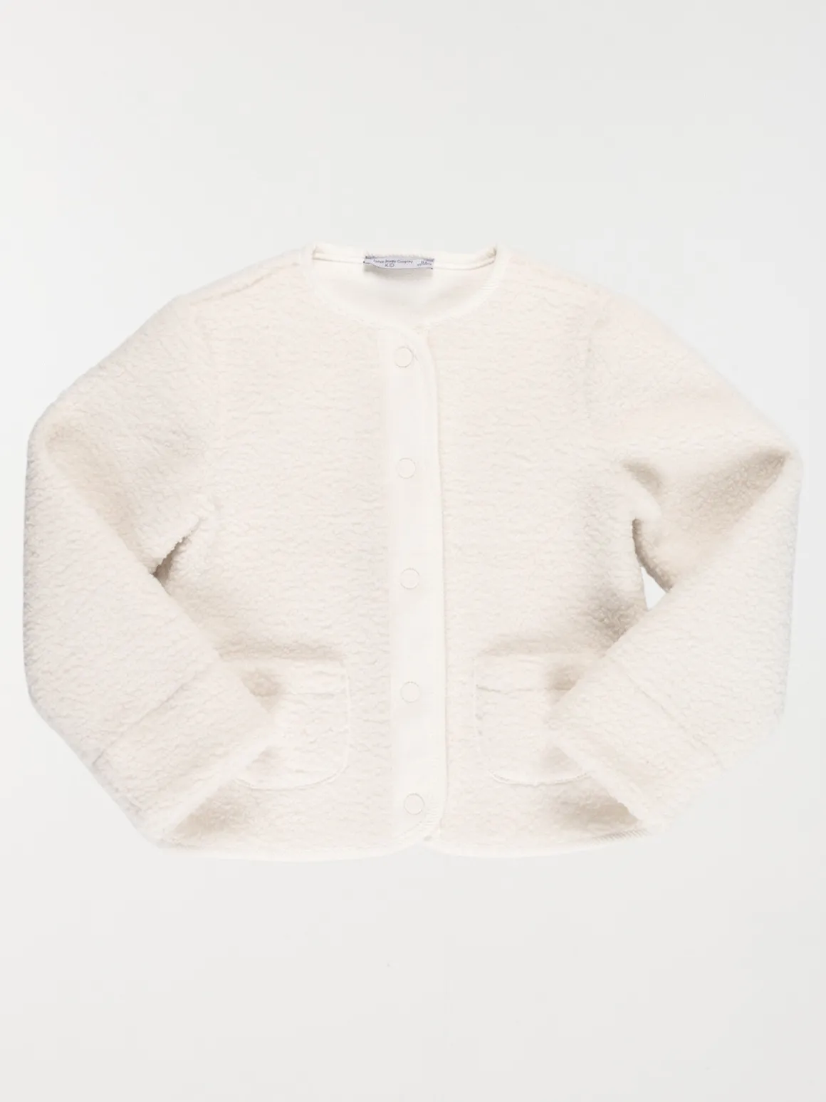 Veste boutonnée sherpa fille (3-12A)