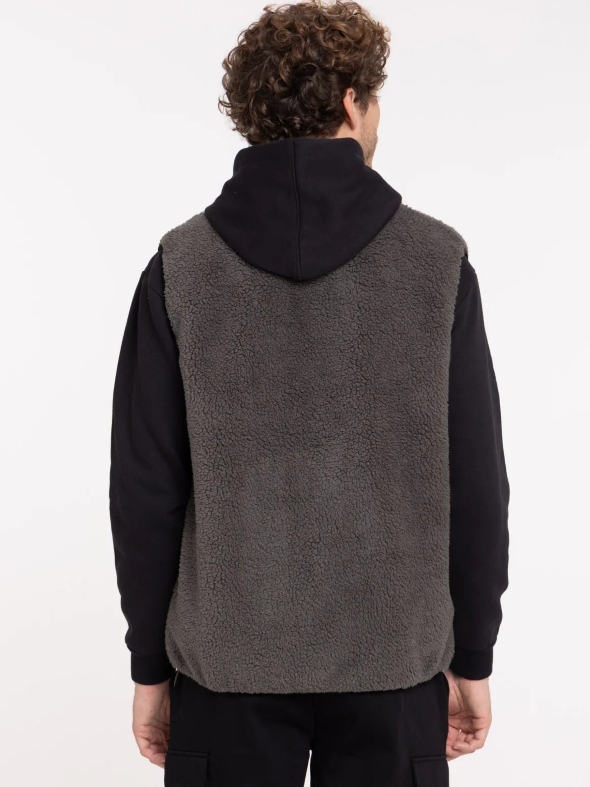 Veste col montant sans manches homme