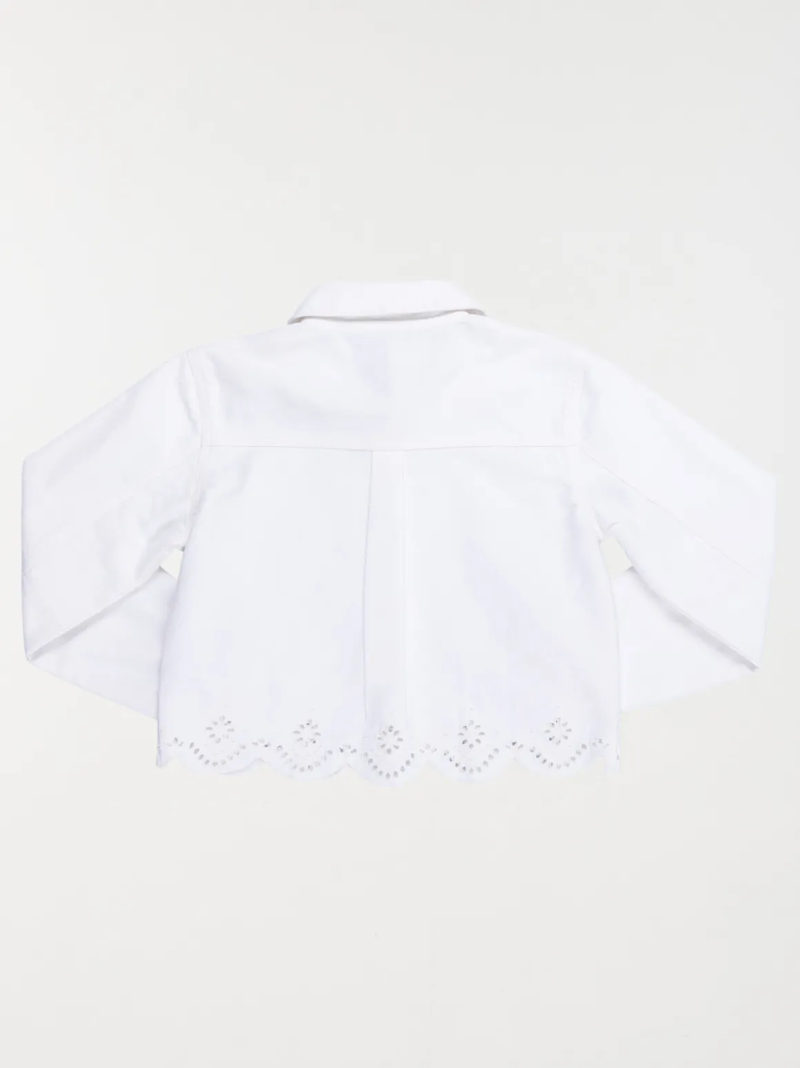 Veste écru brodée fille (3-12A)
