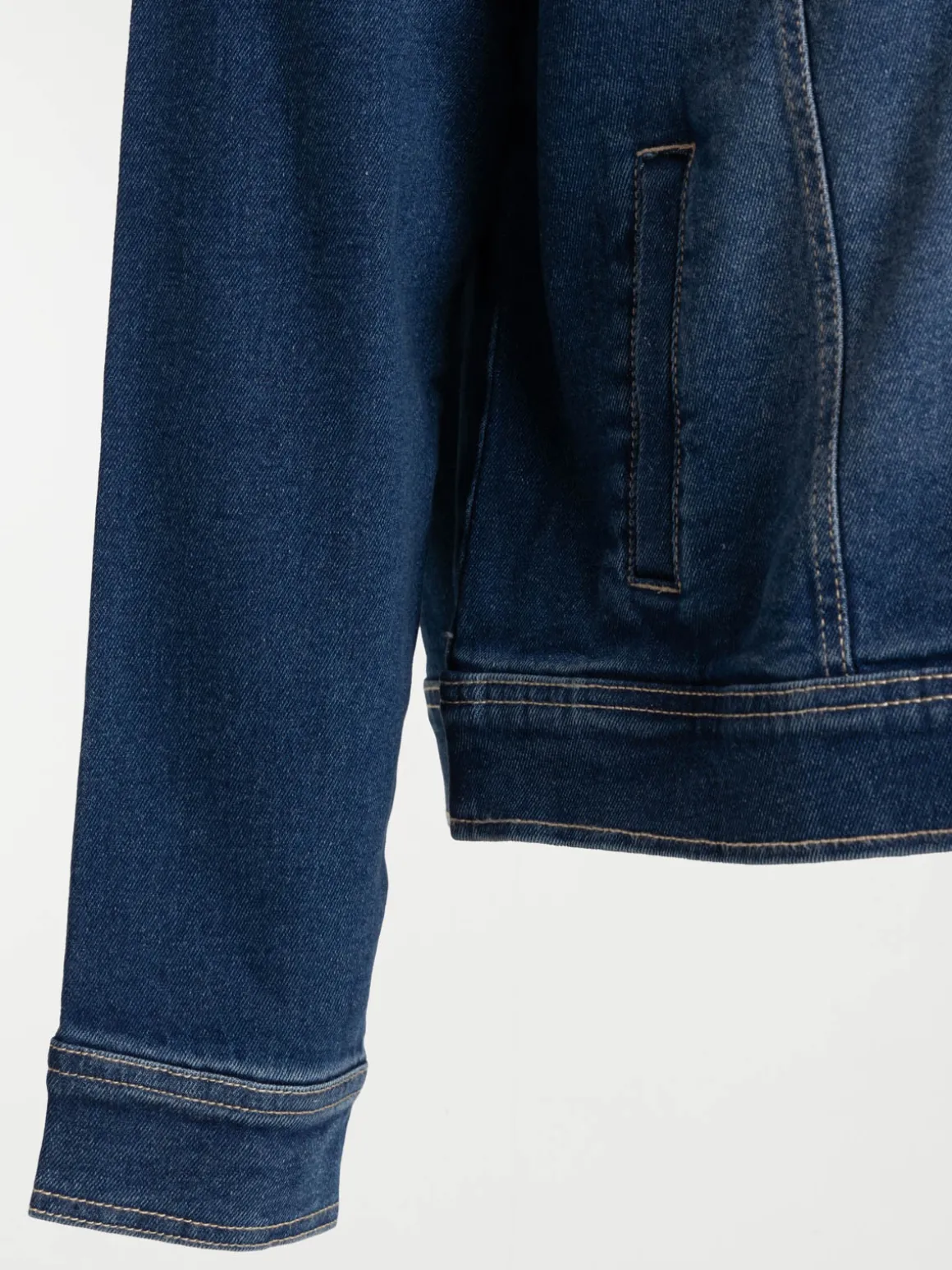 Veste denim stone grande taille femme