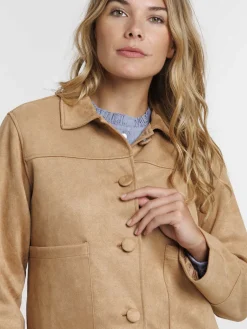 Veste douce col rond femme