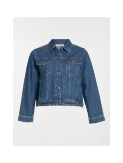 Veste en jean stone grande taille femme