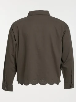 Veste festonnée grande taille femme