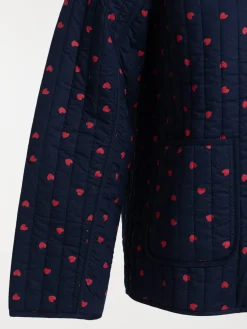 Veste motif coeur grande taille femme