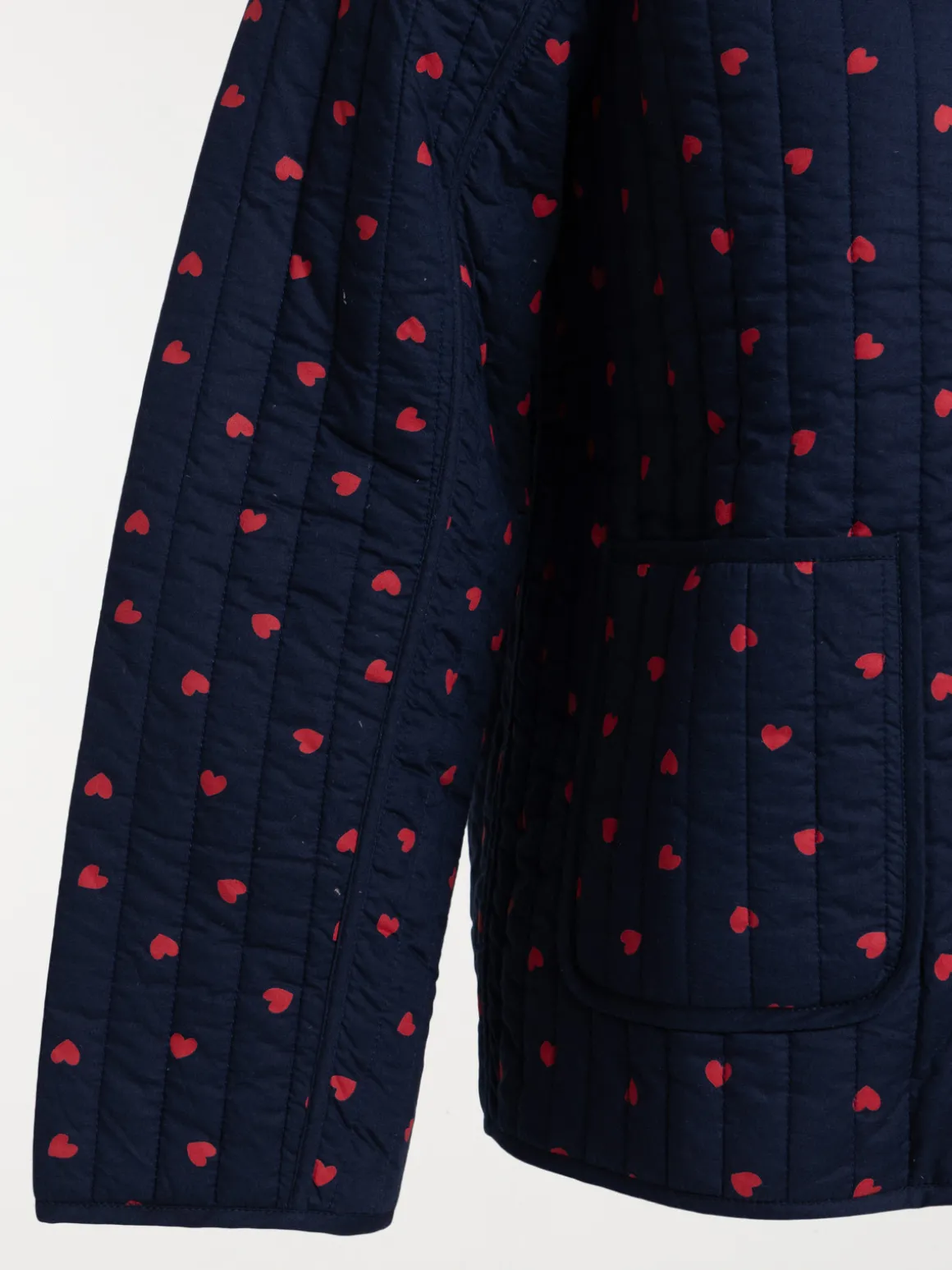 Veste motif coeur grande taille femme