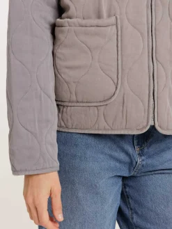 Veste paddée grise femme