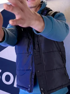 Veste sans manches noir homme