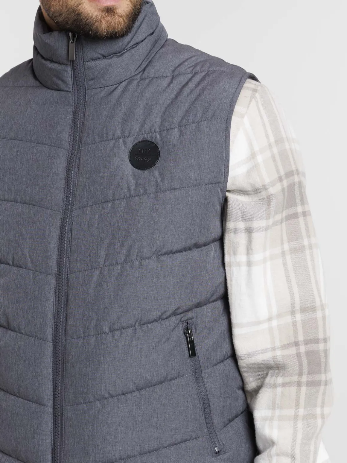 Veste sans manches zippée homme
