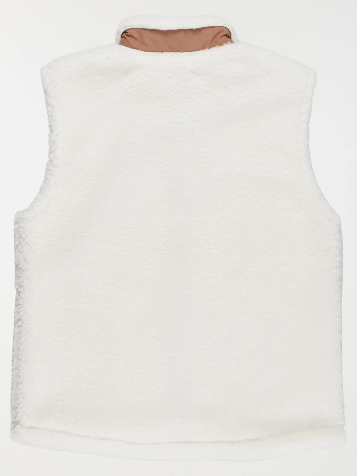 Veste sherpa sans manches fille (XXS-M)