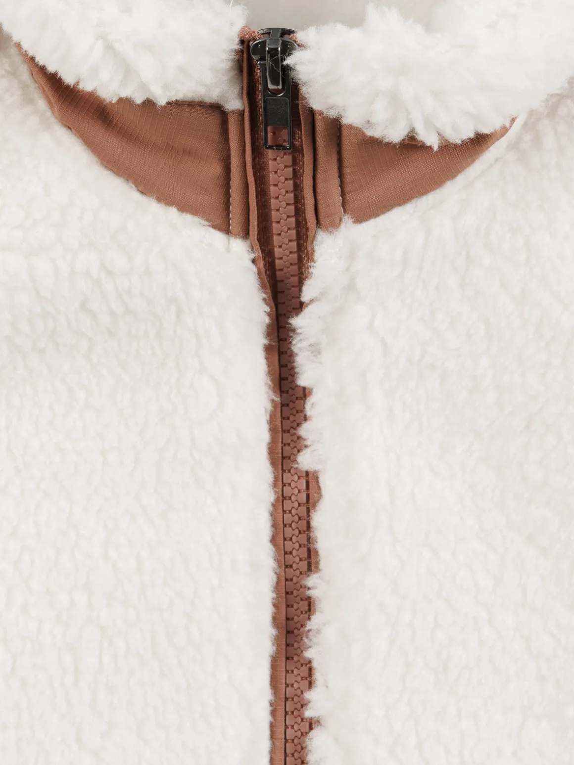 Veste sherpa sans manches fille (XXS-M)