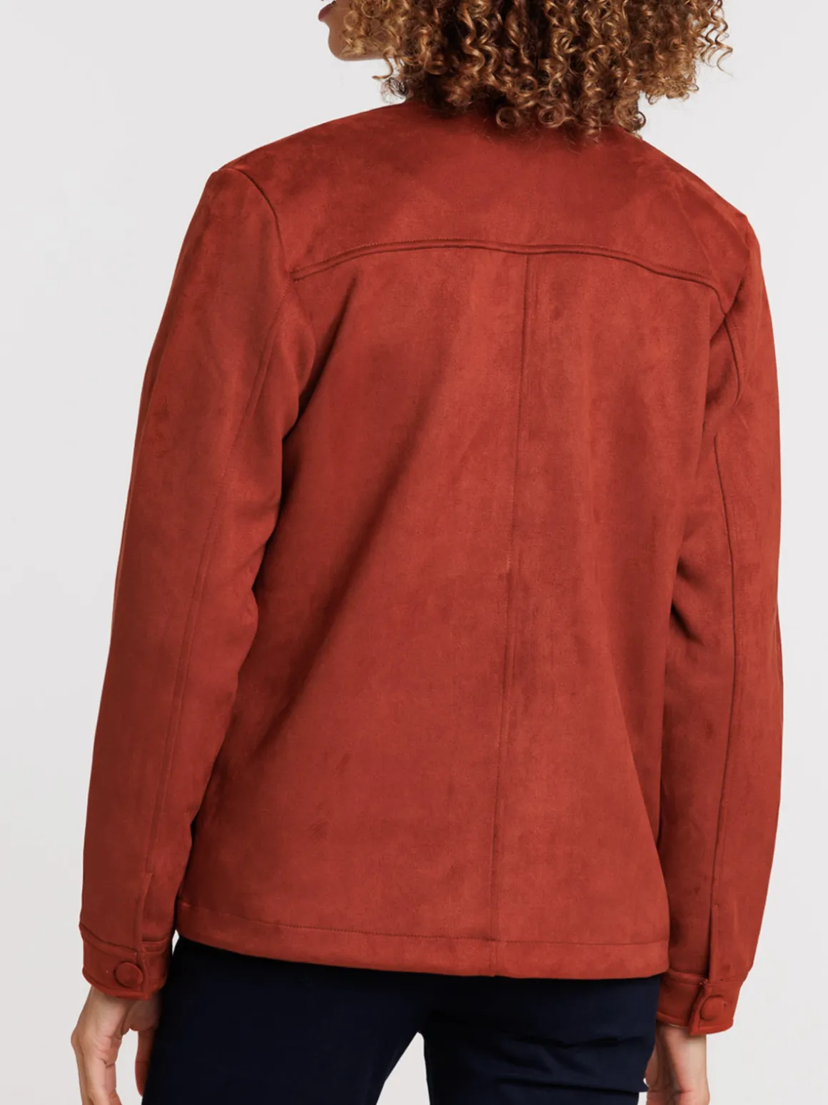 Veste suédine sienne femme