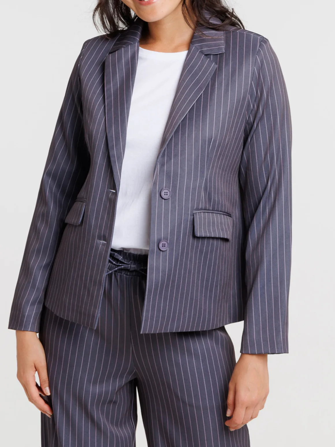 Veste tailleur excalibur rayée femme