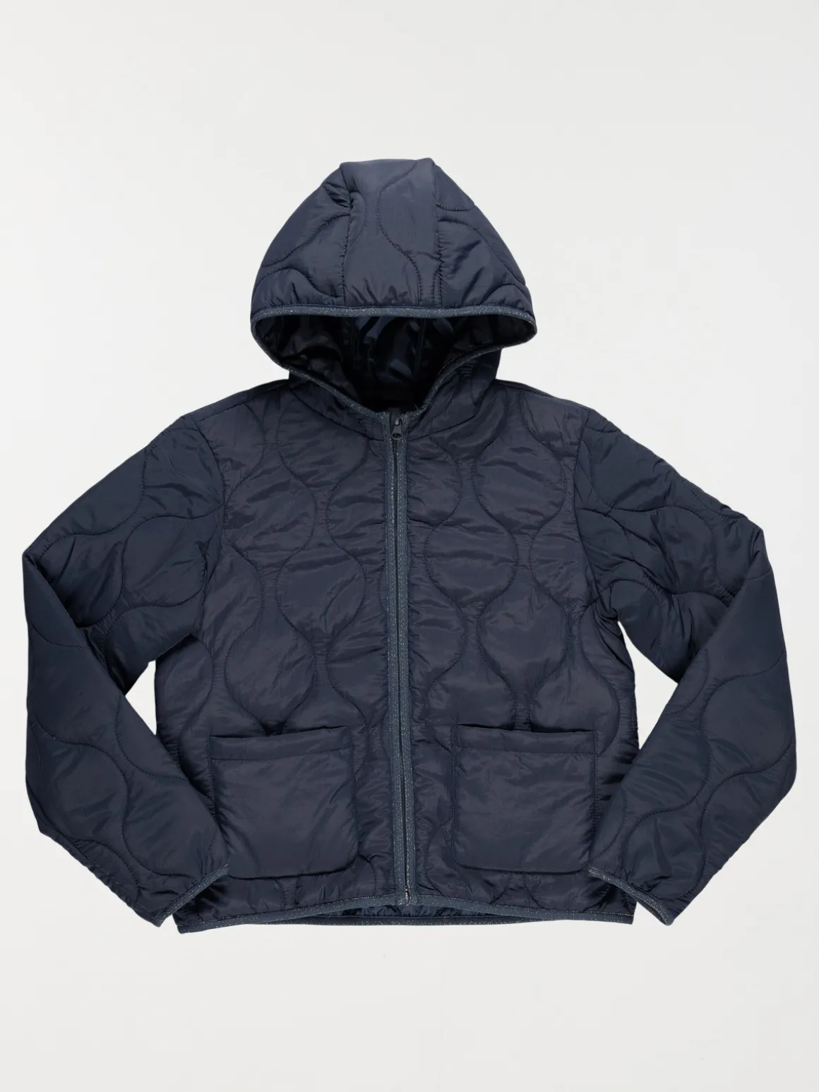 Veste unie à capuche fille (10-16A)
